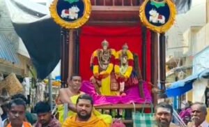 పట్టణంలో శ్రీ సోమేశ్వరస్వామి ఊరేగింపు