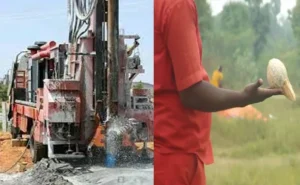 ఎర్రజెండ్లలో బోరు ఏర్పాటుకు జియాలజిస్టుతో పాయింట్ ఏర్పాటు