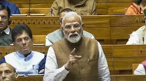 లోక్‌సభలో ప్రధాని నరేంద్ర మోదీ ప్రసంగం