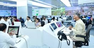 ఆర్టీజీఎస్ లో అధికారులతో సీఎం చంద్రబాబు సమీక్ష.