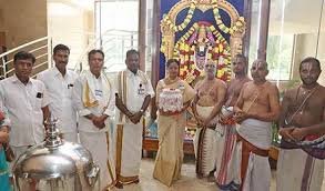 తిరుపతి టిటిడి పరిపాలనా భవనం నుండి ముత్యాల తలంబ్రాలను ఊరేగింపు