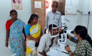 ఏరియా ఆసుపత్రిలో కంటి వైద్యశిబిరం