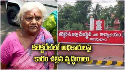 విజయవాడ కలెక్టరేట్‌లో ఉద్యోగులపై కారం చల్లిన వృద్ధురాలు.. కారణమిదే..