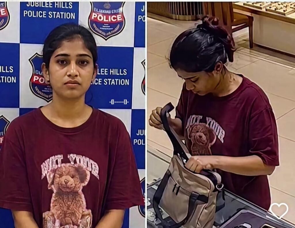 ఖరీదైన వాచీలను దొంగిలించిన యువతి