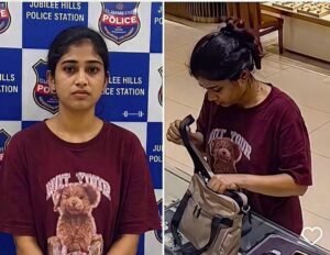 ఖరీదైన వాచీలను దొంగిలించిన యువతి