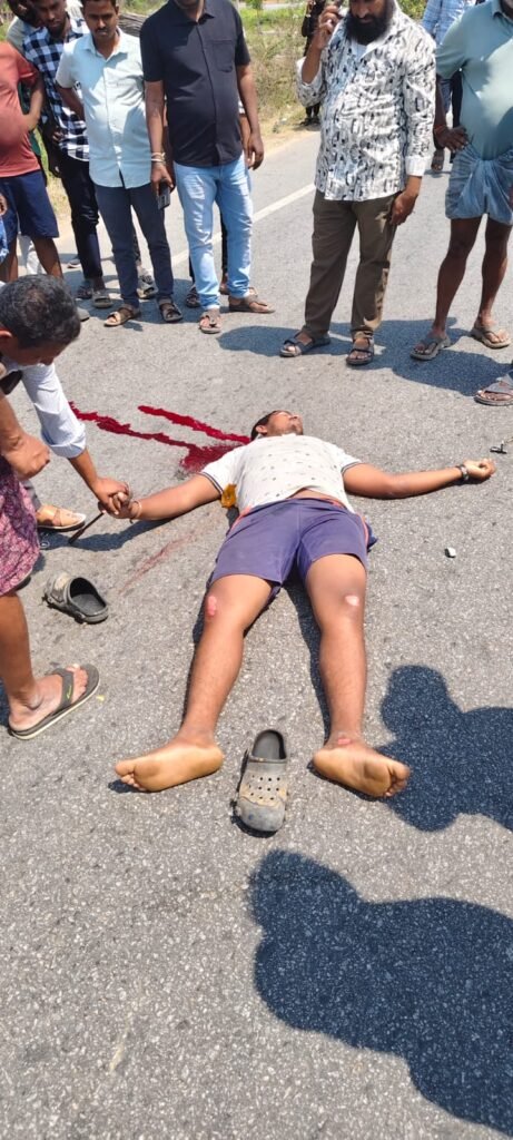 ద్విచక్ర దారునికి వాహన గాయాలు