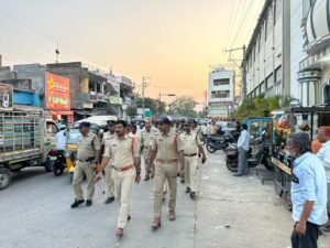 రాయచోటిలో పోలీస్ ఫ్లాగ్ మార్చ్