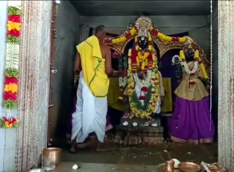 శ్రీకృష్ణ ఆలయంలో వార్షికోత్సవ పూజలు