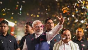 ఢిల్లీలోని బీజేపీ కేంద్ర కార్యాలయానికి ప్రధాని మోదీ