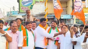 బీజేపీ విజయంపై రాయచోటిలో సంబరాలు