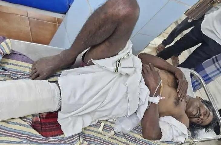 తంబళ్లపల్లెలో రోడ్డు ప్రమాదం – రైతుకు తీవ్ర గాయాలు