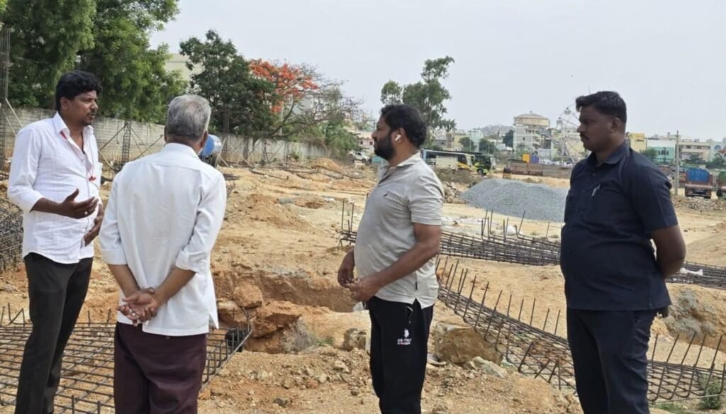 టిప్పు సుల్తాన్ మైదాన అభివృద్ధి పనుల పరిశీలన