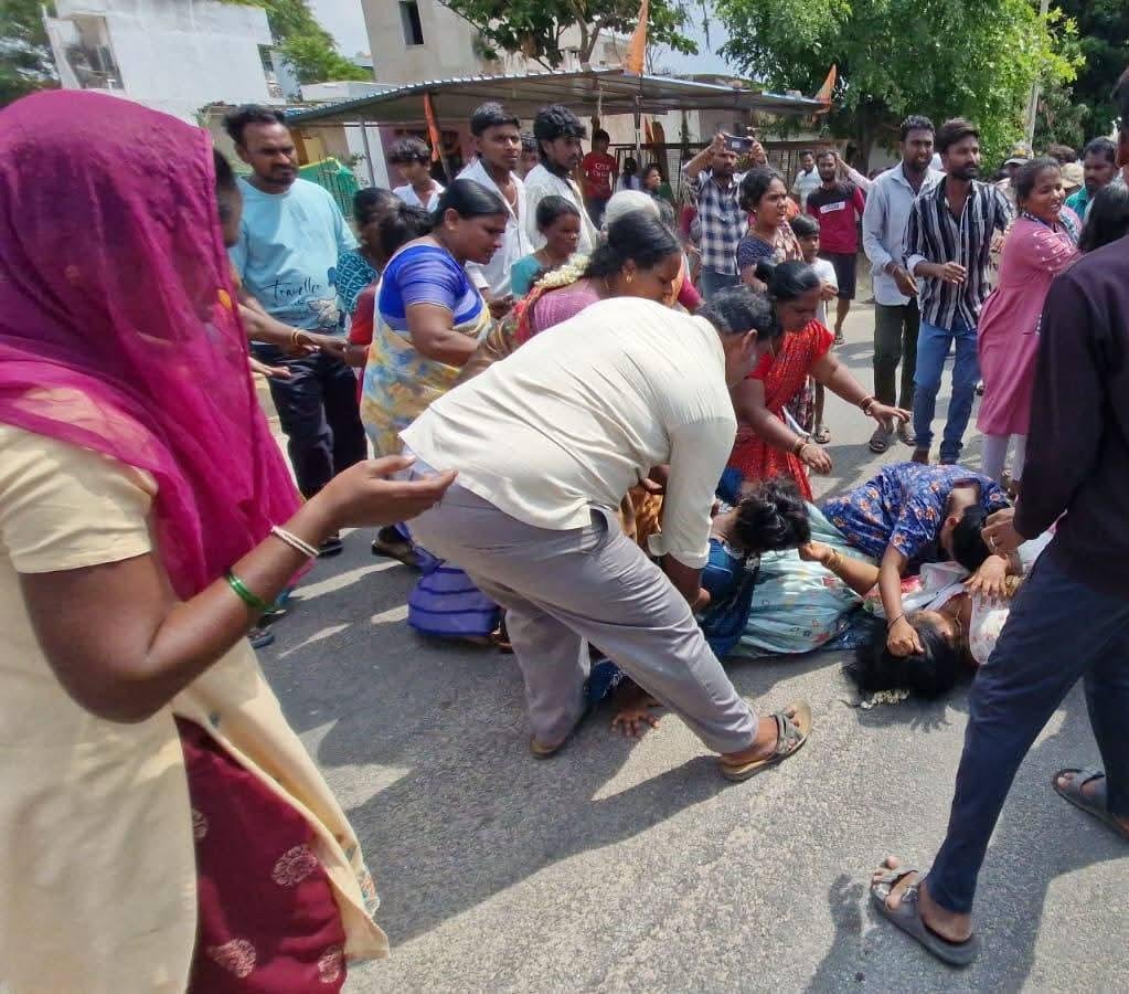 గుడి వివాదంతో ఇరువర్గాల ఘర్షణ.. 16 మందికి గాయాలు