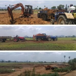 మద్దులపర్వ చెరువులో యథేచ్ఛగా మట్టి తవ్వకాలు!