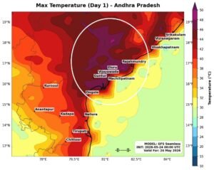 ఉష్ణోగ్రతలు 46°C దాటలేదు