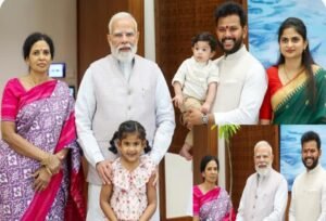 ప్రధాని మోదీని కలిసిన రామ్మోహన్ నాయుడు కుటుంబం