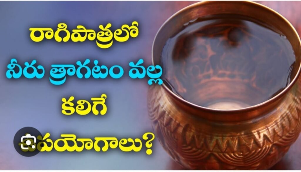 “పాతకాలం వారు రాగి పాత్రలో నీరు ఎందుకు తాగేవారు?”