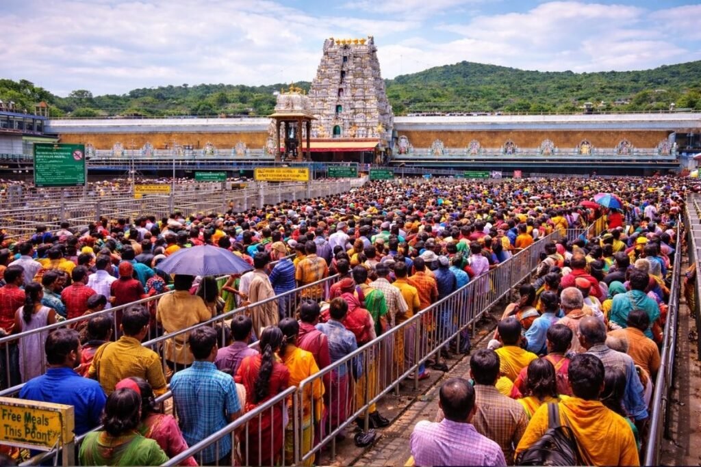 తిరుమల క్యూలైన్లలో భక్తుల అల్లాటప్పా