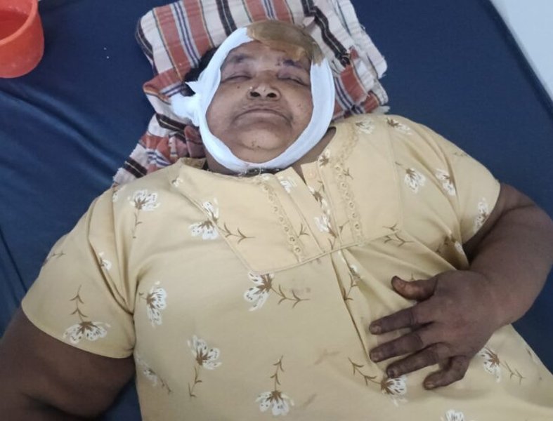 తల్లిపై కర్రతో దాడి చేసిన కుమారుడు