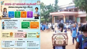 నేటి నుంచే బడి గంట.. 2026-27 అకడమిక్ క్యాలెండర్ విడుదల.