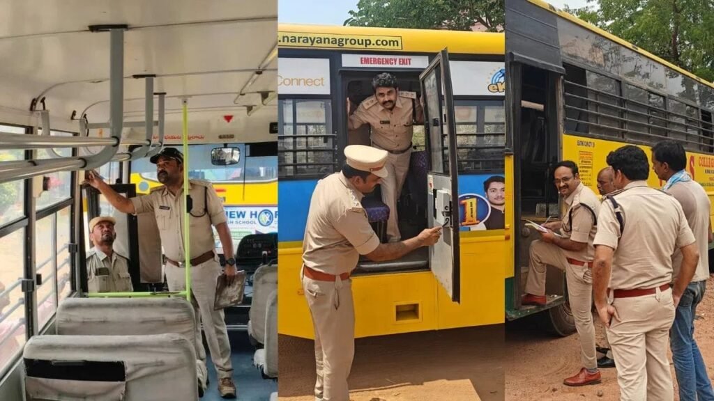 తెలంగాణ వ్యాప్తంగా ప్రైవేట్‌ స్కూల్‌ బస్సులకు ఫిట్‌నెస్ టెస్ట్..