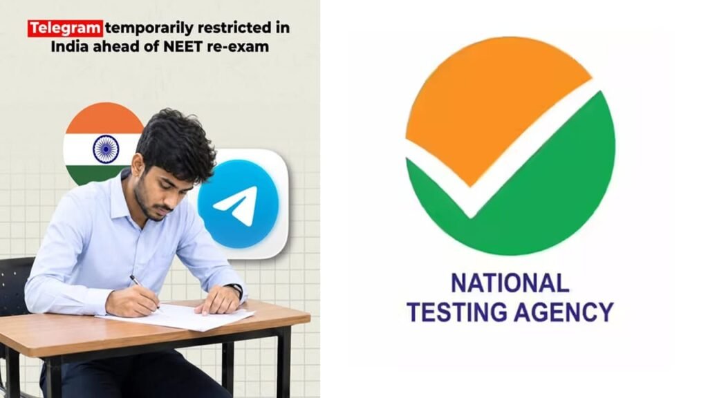 NEET రీ-ఎగ్జాంకు ముందు టెలిగ్రామ్ చానెళ్లపై కేంద్రం బ్యాన్‌.. NTA రియాక్షన్ ఇదే