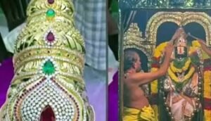 గుడివాడ కల్యాణ వేంకటేశ్వరస్వామి దేవస్థానంలో కిరీటం మాయం