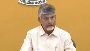 కుప్పం టీడీపీ కార్యాలయంలో చంద్రబాబు.