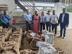 రామ్‌కీ ఫార్మా సిటీలో 767 కిలోల గంజాయి, హషీష్ ఆయిల్ దగ్ధం