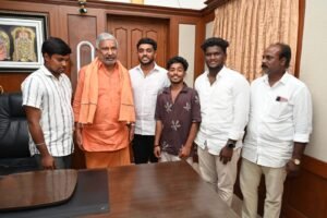మాజీ మంత్రి పెద్దిరెడ్డి ని కలసిన రాష్ట్ర బీసీ సెల్ ప్రధానకార్యదర్శివెంకటరమణ
