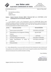 ఏపీలో ఓటర్ల జాబితా సవరణ గడువు పెంపు