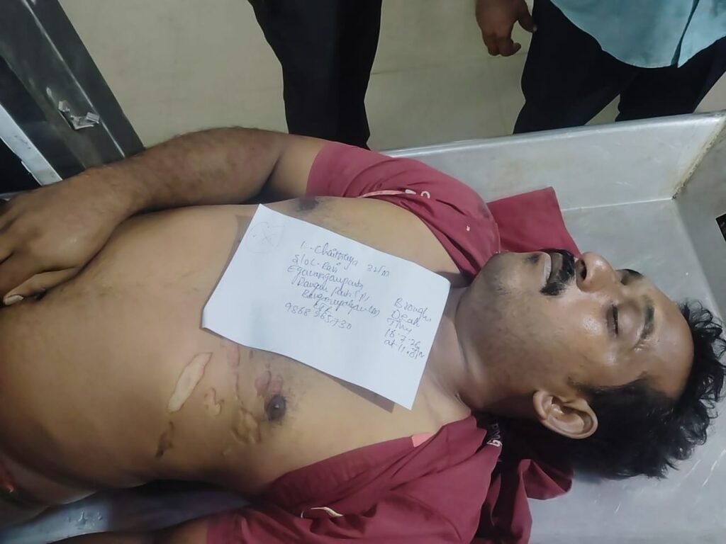 మోర్దానపల్లి లోని ఓ ఫ్యాక్టరీలో విద్యుత్ షాక్ తో కార్మికుడు మృతి