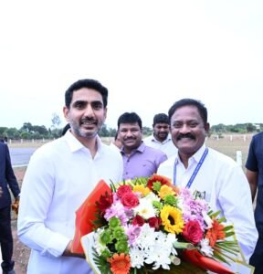 శ్రీసిటీకి చేరుకున్న మంత్రి నారా లోకేష్..