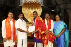 టీటీడీకి రూ.కోటి విరాళం