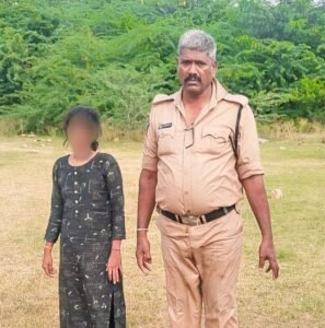 మహిళ ప్రాణాలను కాపాడిన హెడ్ కానిస్టేబుల్ కె. చలపతి