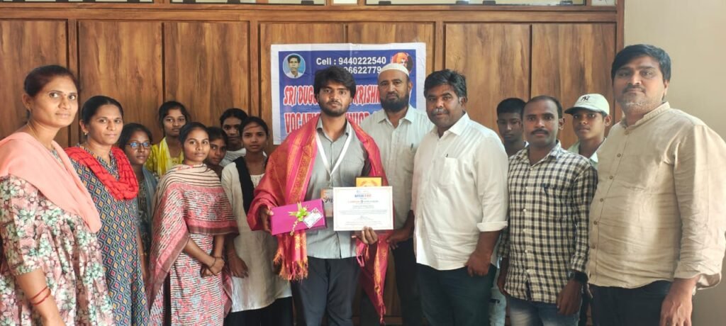 మై భారత్ నేషన్ ఛాలెంజ్ జాతీయ స్థాయి పోటీల్లో ప్రతిభ చూపిన వెంకట లోకేష్ కు అభినందన