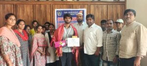 మై భారత్ నేషన్ ఛాలెంజ్ జాతీయ స్థాయి పోటీల్లో ప్రతిభ చూపిన వెంకట లోకేష్ కు అభినందన