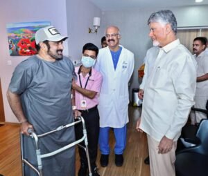 బాలకృష్ణని పరామర్శించిన సీఎం చంద్రబాబు