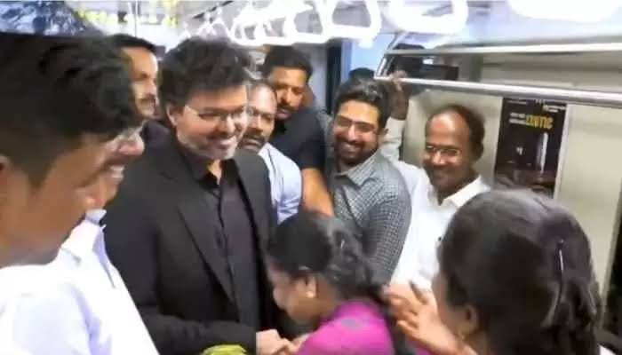 చెన్నై మెట్రోలో ప్రయాణించిన సీఎం విజయ్