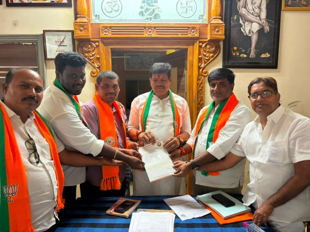 సంబేపల్లి బీజేపీ మండల అధ్యక్షుడిగా సుంకర వెంకటేష్