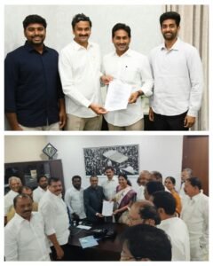 వైయస్‌ జగన్‌ను కలిసిన తూమాటి మాధవరావు