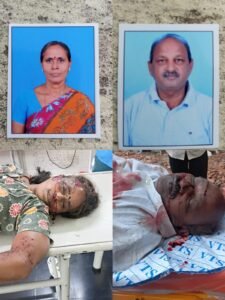రోడ్డు ప్రమాదంలో భార్యాభర్తలు దుర్మరణం.
