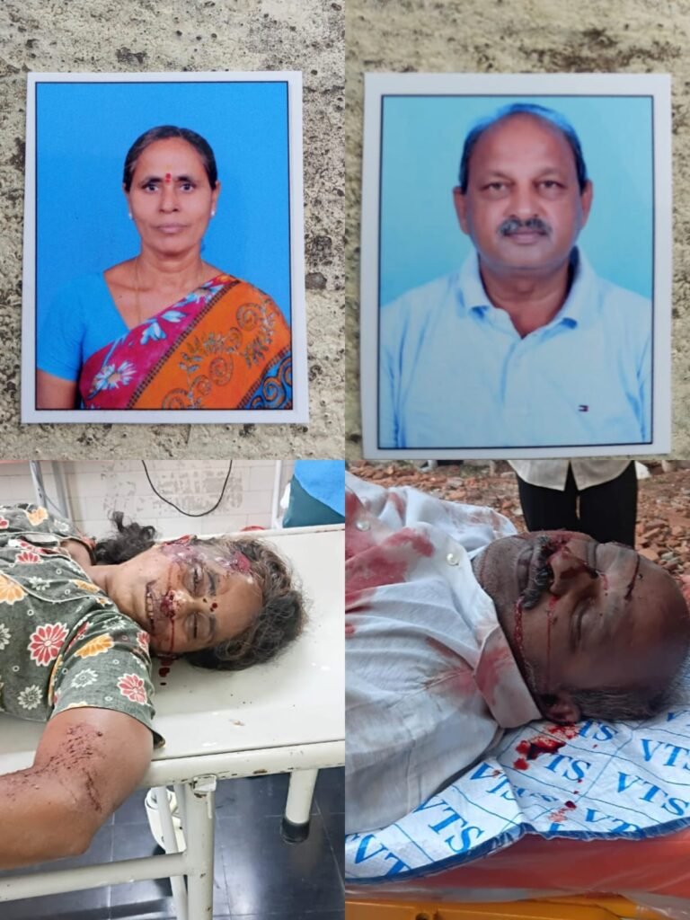 రోడ్డు ప్రమాదంలో భార్యాభర్తలు దుర్మరణం.