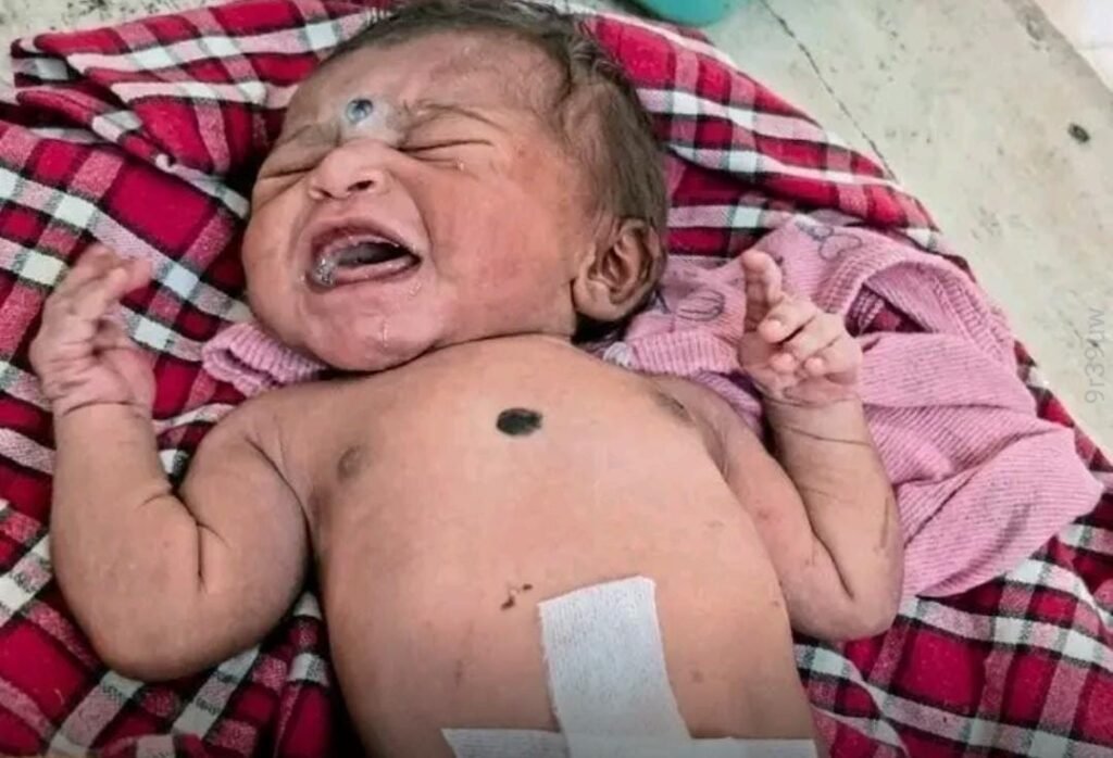 ముళ్ల కంపల్లో పసికందు