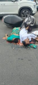 ఇబ్రహీంపట్నంలో రోడ్డు ప్రమాదం.. భార్య మృతి