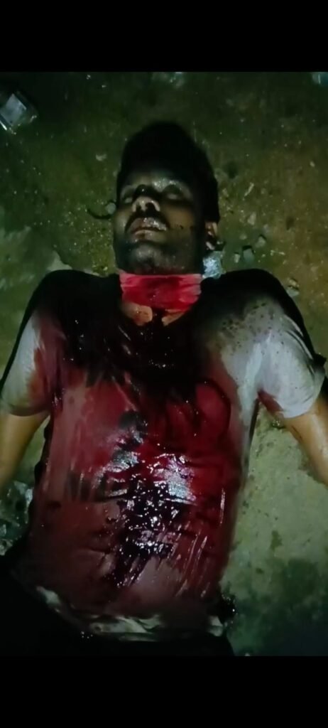దామల చెరువులో రోడ్డు పక్కన రక్తపు మడుగులో వ్యక్తి….