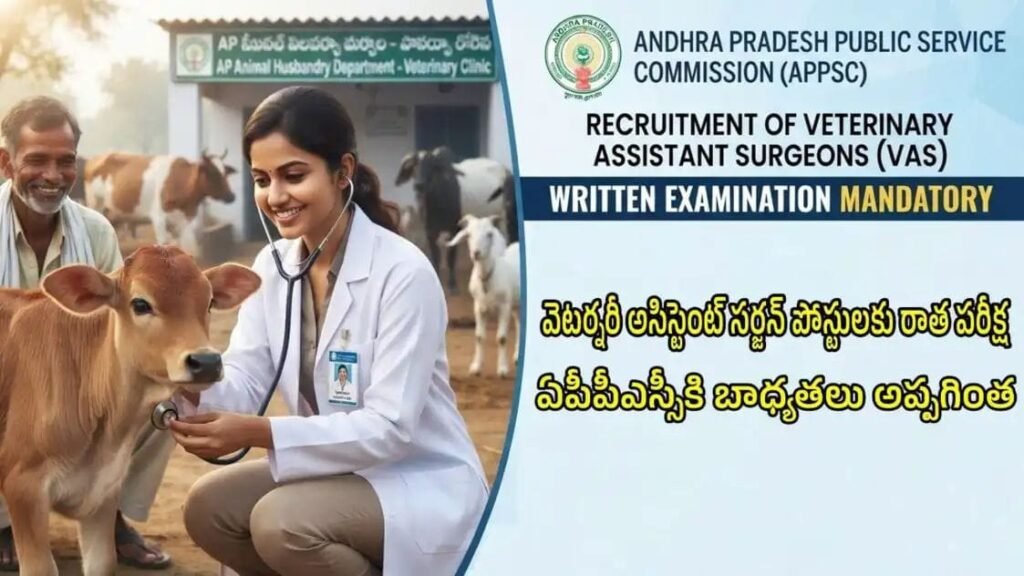 వెటర్నరీ అసిస్టెంట్ సర్జన్ ఉద్యోగాల భర్తీ విధానంలో మార్పు