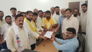 ఘనంగా మదనపల్లి మున్సిపల్ చైర్మన్ కూటమి అభ్యర్థి నామినేషన్ దాఖలు..